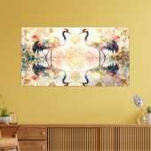 Toile Grues célestes en harmonie - Aquarelles (Insitu(Salon))