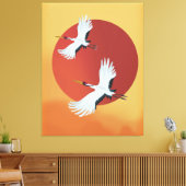 Toile Grues japonaises (Insitu(Salon))