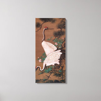 Toile Grues, Watanabe Shuseki Art Japonais