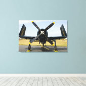 Toile Grumman F8F Bearcat Navy Carrier Fighter sur (Insitu (Plancher de Bois))