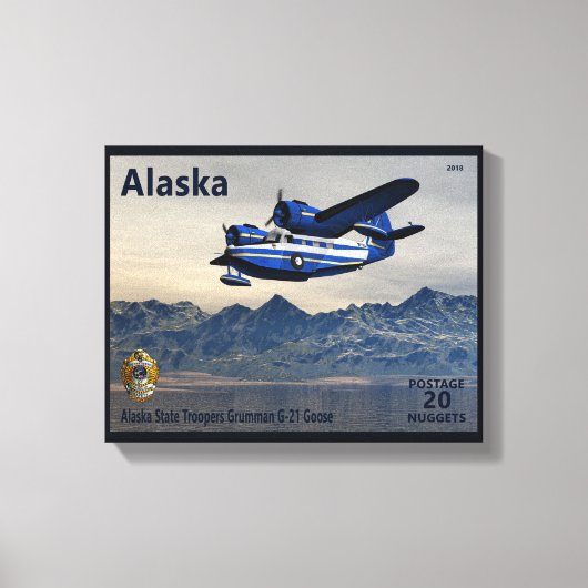 Toile Grumman G-21 Goose - Postage en Alaska (Recto)