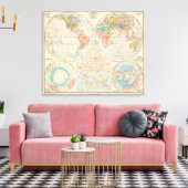 Toile Grund u Boden - Carte de l'Atlas du Sol (Insitu(Salon))