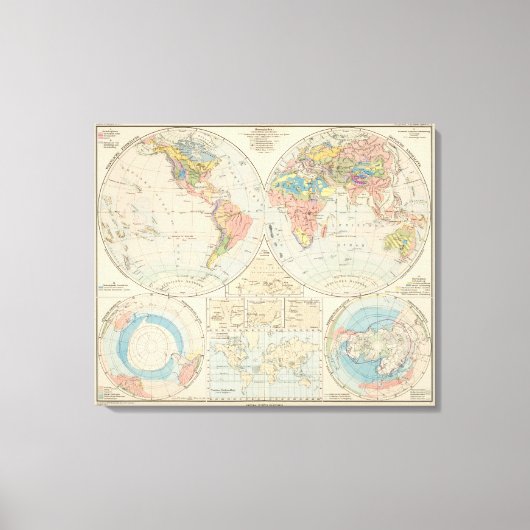 Toile Grund u Boden - Carte de l'Atlas du Sol (Recto)