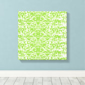 Toile Grunge Lime Green Pattern - Summer Abstract Decor (Insitu (Plancher de Bois))