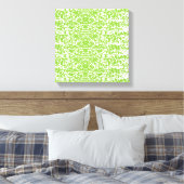 Toile Grunge Lime Green Pattern - Summer Abstract Decor (Insitu(Chambre))