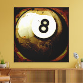 Toile Grunge Style 8 Ball (Insitu(Salon))