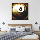 Toile Grunge Style 8 Ball (Insitu(Chambre))
