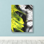 Toile Grunge texture expressive brosse traits (Insitu (Plancher de Bois))