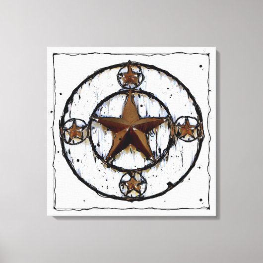 TOILE GRUNGY TEXAS STAR (Recto)