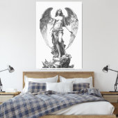 Toile Guardian Angel: White Marble Sculpture (Insitu(Chambre))