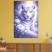 Toile Guardian White Tiger – Silent Strength and Gentle  (Insitu(Salon))