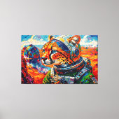 TOILE GUÉPARD DANS L'ESPACE (Recto)