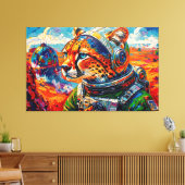TOILE GUÉPARD DANS L'ESPACE (Insitu(Salon))