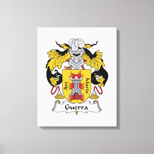 Toile Guerra Family Crest (Recto)