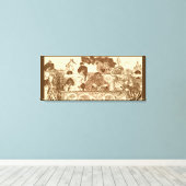 Toile Guerrier, assistant et sorcière (Insitu (Plancher de Bois))