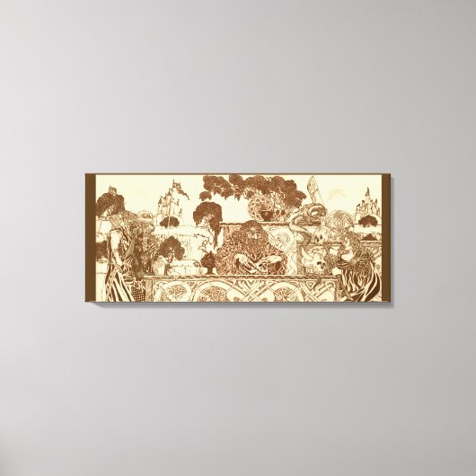 Toile Guerrier, assistant et sorcière (Recto)