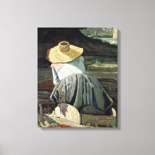 Toile Guerrier au bord de la rivière, 1860 (Recto)