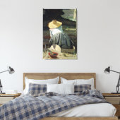 Toile Guerrier au bord de la rivière, 1860 (Insitu(Chambre))