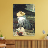 Toile Guerrier au bord de la rivière, 1860 (Insitu(Salon))