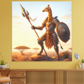 Toile Guerrier de girafe (Insitu(Salon))