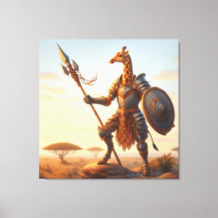 Toile Guerrier de girafe