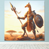 Toile Guerrier de girafe (Insitu (Plancher de Bois))