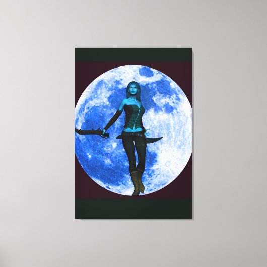 Toile Guerrier de la Lune bleue (Recto)