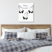 Toile Guerrier de prière prier Thunder_Cove (Insitu(Chambre))