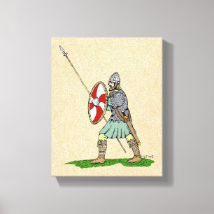 Toile Guerrier médiéval anglais/saxon