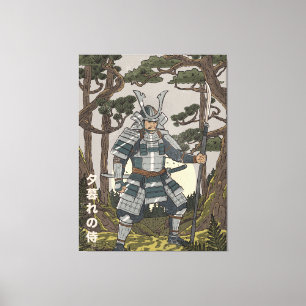 Toile Guerrier samouraï