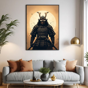 Toile Guerrier samouraï épique Armure japonaise