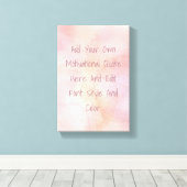 Toile Guillemet d'aquarelle personnalisé (Insitu (Plancher de Bois))