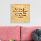 Toile Guillemet de motivation personnalisé, faites votre (Insitu(Salon))