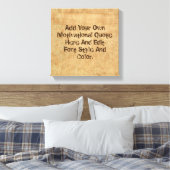 Toile Guillemet de motivation personnalisé, faites votre (Insitu(Chambre))