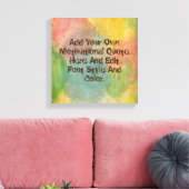 Toile Guillemet de motivation personnalisé, faites votre (Insitu(Salon))