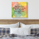 Toile Guillemet de motivation personnalisé, faites votre (Insitu(Chambre))