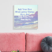 Toile Guillemet de motivation personnalisé, faites votre (Insitu(Salon))