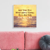 Toile Guillemet de motivation personnalisé, faites votre (Insitu(Salon))