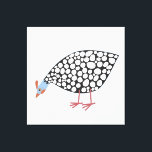 Toile Guinée Fowl Bird<br><div class="desc">Une poule de Guinée mignonne et décalée pour les fermiers, les amateurs d'oiseaux et n'importe qui d'autre !</div>