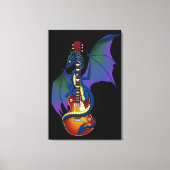 Toile Guitare à explosion solaire Blue Dragon (Recto)