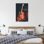 Toile Guitare acoustique cool (Insitu(Chambre))