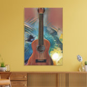 Toile Guitare acoustique cool (Insitu(Salon))