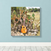 Toile Guitare de Cactus (Insitu (Plancher de Bois))