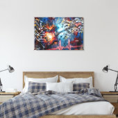 Toile Guitare électrique cosmique (Insitu(Chambre))