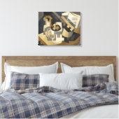 Toile Guitare et bol de fruits sur une table, 1918 (Insitu(Chambre))