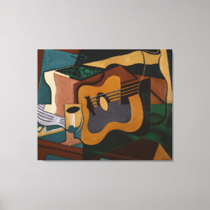 Toile Guitare Et Vin Peinture Abstraite