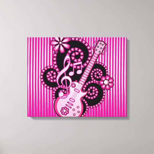 Toile Guitare Girlie (Recto)