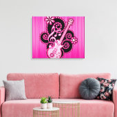 Toile Guitare Girlie (Insitu(Salon))