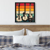 Toile Guitare Rétro  (Insitu(Chambre))