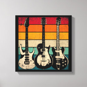 Toile Guitare Rétro